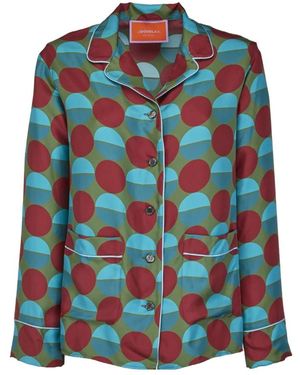 La DoubleJ Luxueuze Zijden Pyjama Set - Blauw