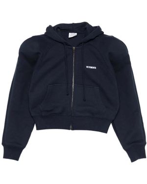 Vetements Hoodies & Sweatvesten ,Blauw ,Zip-Throughs