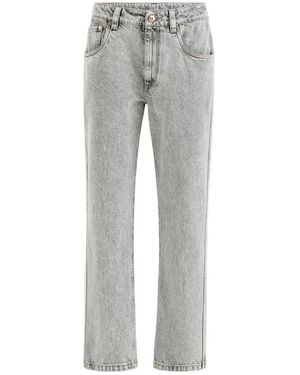 Brunello Cucinelli Straight Hosen - Grau