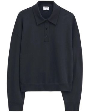 Filippa K Tops ,Zwart ,Katoen Zwart Jersey Polo Shirt - Blauw
