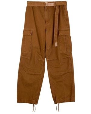 Sacai Straight Pants - Brown