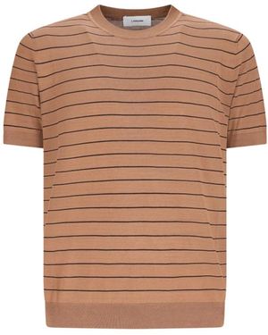 Lardini Round-Neck Knitwear - Brown