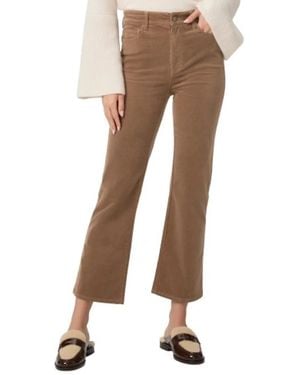 PAIGE Cropped Trousers - Brown