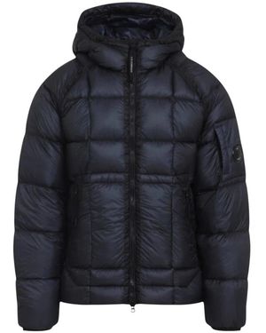 C.P. Company Jassen ,Blauw ,Polyester D.D. Shell Hooded Down Puffer Jacket