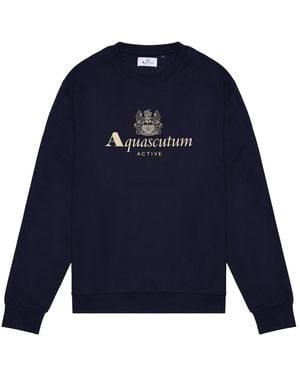 Arc'teryx Marineblauer Aktiver Logo-Rundhalsausschnittpullover