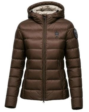 Blauer Winter Jackets - Marrón