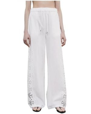 Patrizia Pepe Wide Pants - White