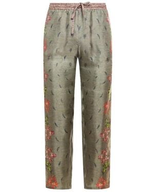 Pierre Louis Mascia Cropped Trousers - Green