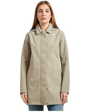 K-Way Wasserdichter Trenchcoat Für Frauen - Natur