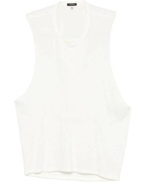 R13 Tops ,Wit ,Twisted Back Sleeveless T