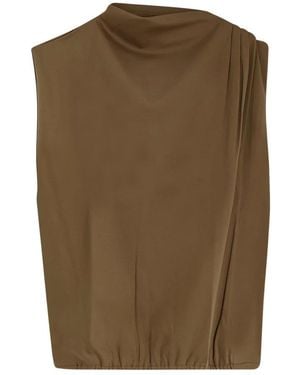 Soeur Sleeveless Tops - Green
