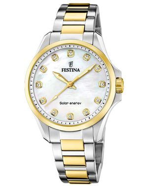 Festina Elegant Roestvrijstalen Polshorloge - Metallic