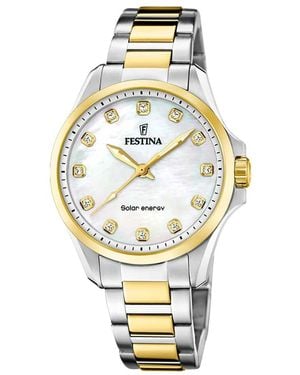 Festina Elegante Armbanduhr Aus Edelstahl - Mettallic