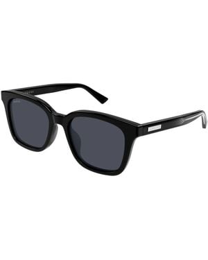 Gucci Rechteckige Sonnenbrille - Schwarz