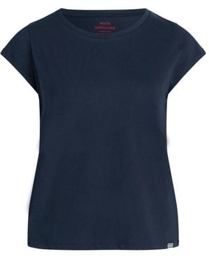 Mads Nørgaard 101478 Organic Favorite Teasy Toppe - Blau