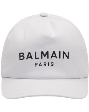 Balmain Caps - White