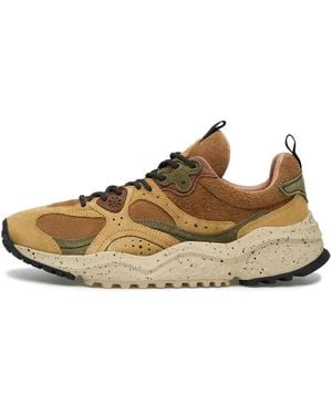 Flower Mountain Wave Suede Sneakers - Bruin