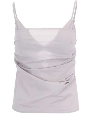 Patrizia Pepe Sleeveless Tops - Grey