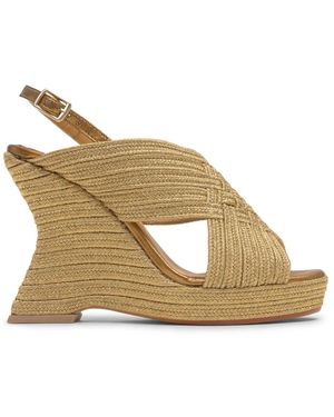 Castañer Schoenen ,Geel ,Katoen Juliet Sandal - Metallic