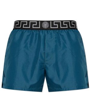 Versace Badmode ,Blauw ,Polyester Greca Border Zwemshorts