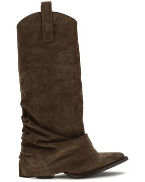 R13 Suède Cowboylaarzen - Bruin