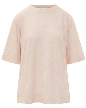 IRO Tops ,Roze ,Polyester Heven T-Shirt - Naturel