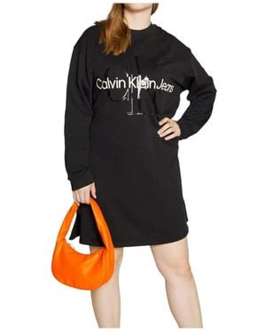 Calvin Klein Short Dresses - Black