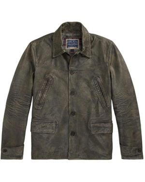 Ralph Lauren Leather Jackets - Verde