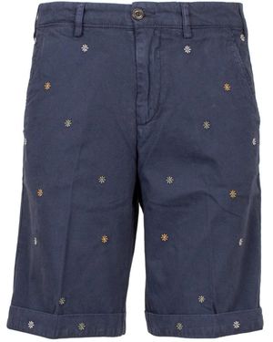 40weft Korte Broeken ,Blauw ,Casual Shorts