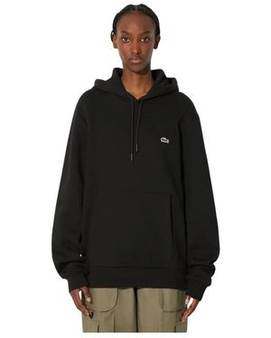 Lacoste Fleece Hoodie - Zwart