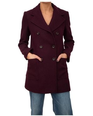 Liu Jo Double-Breasted Coats - Red