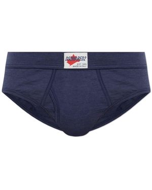 DSquared² Ondergoed ,Blauw ,Wol Wool Briefs