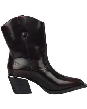 Alma En Pena. Cowboy & Biker Boots - Black