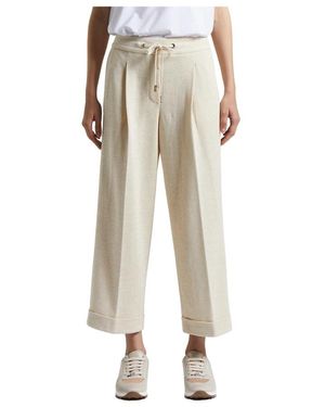 Peserico Straight Trousers - Neutro