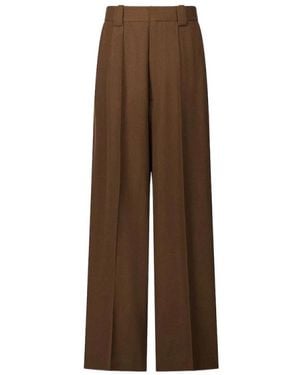 Laurence Bras Wide Trousers - Marrón