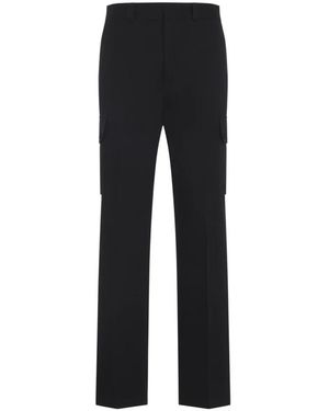 Givenchy Broeken ,Zwart ,Katoen Gabardine Broek