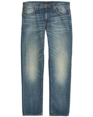 Nudie Jeans Straight Fit Jeans - Blue