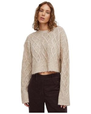 REMAIN Birger Christensen Round-Neck Strickwaren - Braun