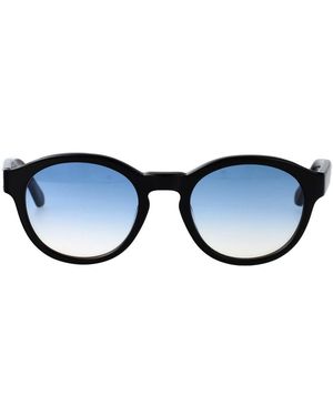 Calvin Klein Runde Sonnenbrille - Blau