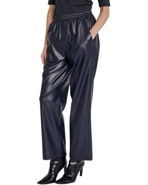 Berenice Broeken ,Blauw ,Leer Broek Preston