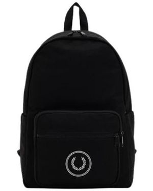 Fred Perry Zaino piquet textured - Nero