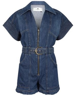 Elisabetta Franchi Playsuits - Azul
