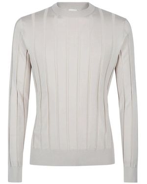 Eleventy Round-Neck Knitwear - Grey