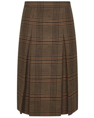 Saint Laurent Midi Skirts - Brown
