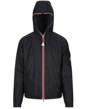 Moncler Blaue Daunen Winterjacke - Schwarz