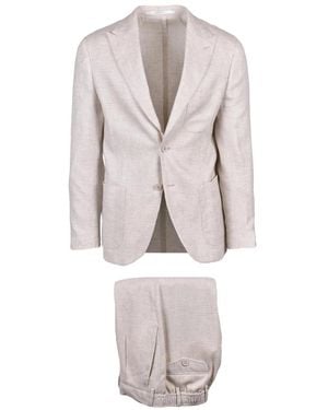 Eleventy Single Breasted Suits - Rosa