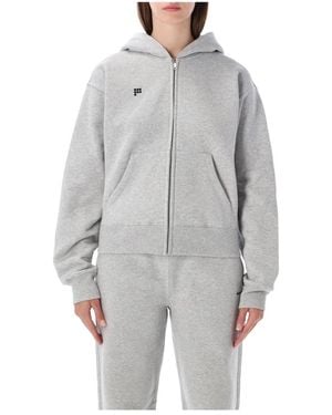 PANGAIA Hoodies & Sweatvesten ,Grijs ,Katoen Heavyweight Zip Up Hoodie