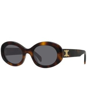 Celine Cl40194U Ovale Sonnenbrille - Schwarz