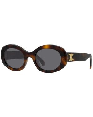 Celine Cl40194U Ovale Zonnebril - Zwart