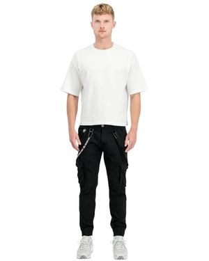 Alpha Industries Slim-Fit Trousers - White